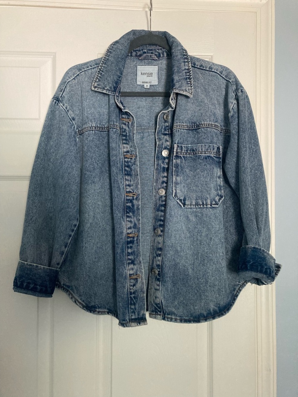 kenzie Vintage Luxe Light Blue Jean Jacket